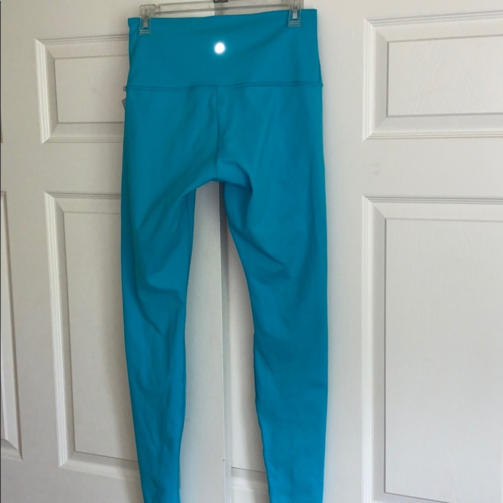 Bright Light Blue High Rise Lululemon Leggings